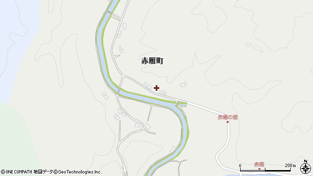 〒699-3672 島根県益田市赤雁町の地図