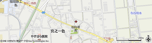 静岡県磐田市宮之一色168周辺の地図