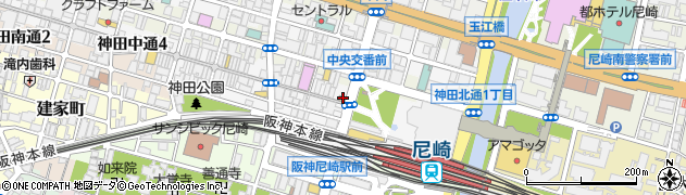 松屋 尼崎店周辺の地図