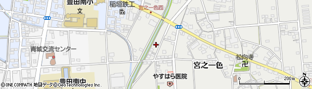 静岡県磐田市宮之一色676周辺の地図