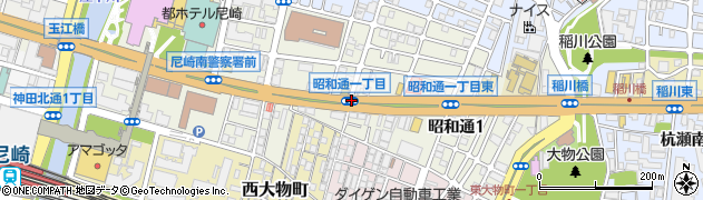 昭和通１周辺の地図