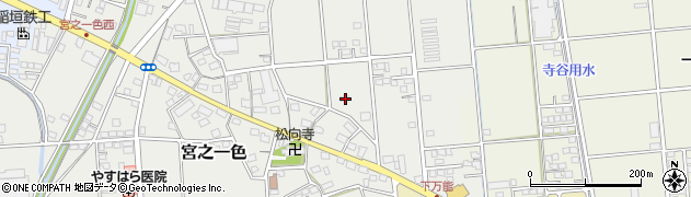 静岡県磐田市宮之一色175周辺の地図