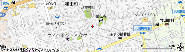 静岡県浜松市中央区和田町周辺の地図