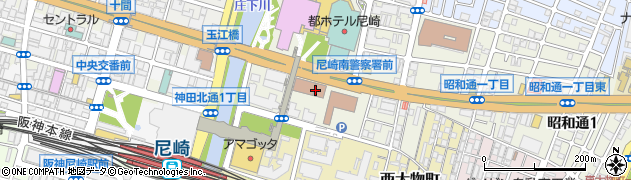 尼崎市消防局周辺の地図