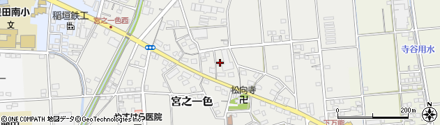 静岡県磐田市宮之一色58周辺の地図