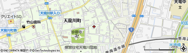 静岡県浜松市中央区天龍川町周辺の地図