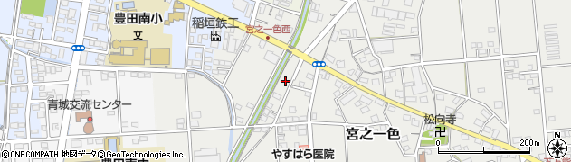 静岡県磐田市宮之一色673周辺の地図