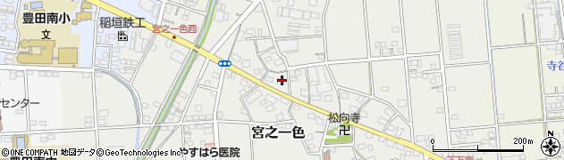 静岡県磐田市宮之一色51周辺の地図