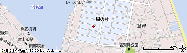 静岡県湖西市風の杜22-3周辺の地図