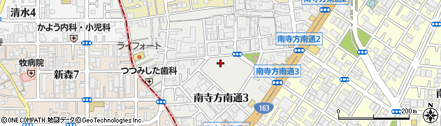 大阪府守口市南寺方南通周辺の地図