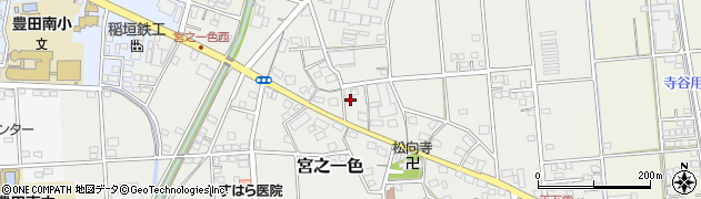 静岡県磐田市宮之一色52周辺の地図
