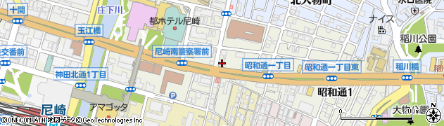 阿波銀行尼崎支店周辺の地図