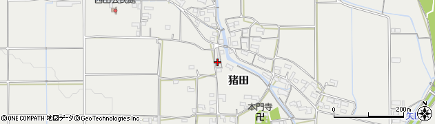 三重県伊賀市猪田5368周辺の地図