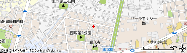 静岡県浜松市中央区西塚町周辺の地図