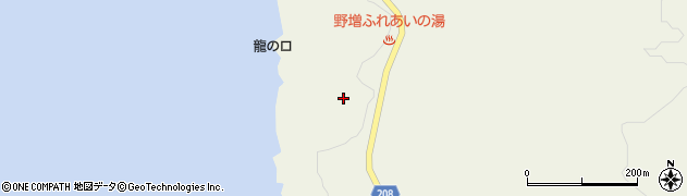 東京都大島町野増（アジコノナホウ）周辺の地図