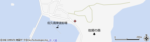 愛知県西尾市一色町佐久島東屋敷37周辺の地図