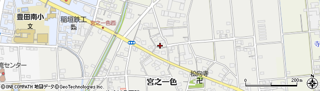 静岡県磐田市宮之一色46周辺の地図