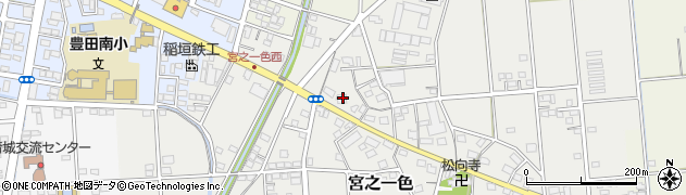 静岡県磐田市宮之一色37周辺の地図