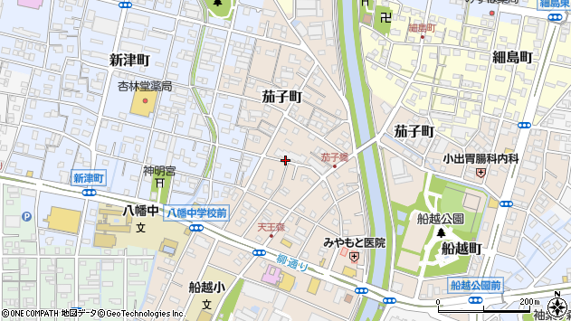 〒430-0912 静岡県浜松市中央区茄子町の地図