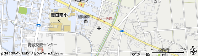 静岡県磐田市宮之一色1138周辺の地図