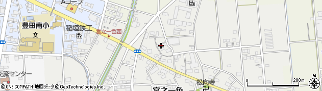 静岡県磐田市宮之一色47周辺の地図