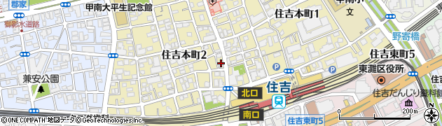 ペンギンショップ　住吉本町店周辺の地図