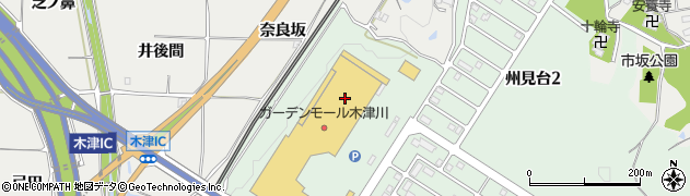 シルク木津川店周辺の地図