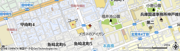 トヨタカローラ神戸　東神戸店周辺の地図