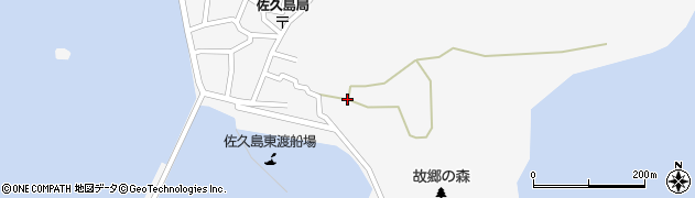 愛知県西尾市一色町佐久島東屋敷30周辺の地図