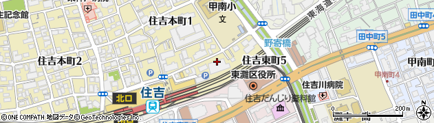 三井住友銀行住吉支店周辺の地図