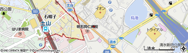 姫路信用金庫土山支店周辺の地図