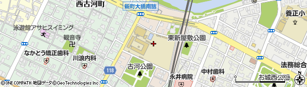 三重県津市東古河町周辺の地図