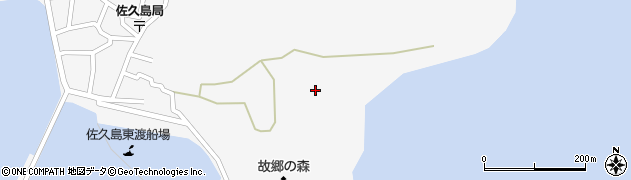 愛知県西尾市一色町佐久島丹梨周辺の地図