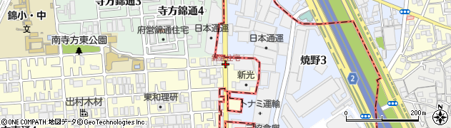 錦通住宅周辺の地図