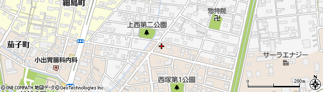 毎日新聞　西部専売所西塚店周辺の地図