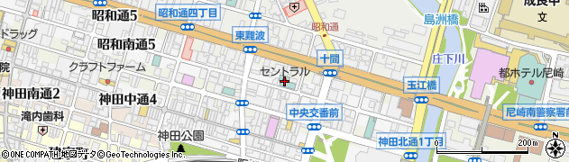 尼崎セントラルホテル周辺の地図