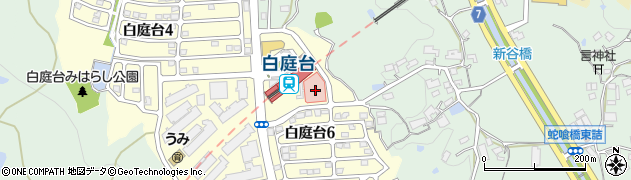 白庭病院周辺の地図