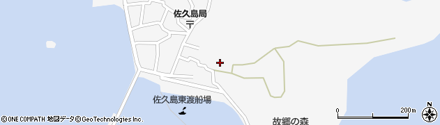 愛知県西尾市一色町佐久島東屋敷周辺の地図