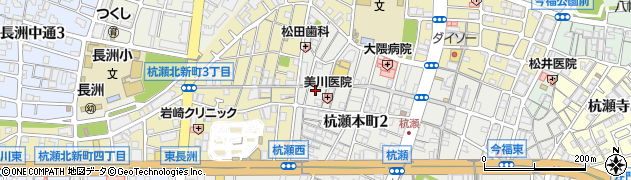 駒川周辺の地図