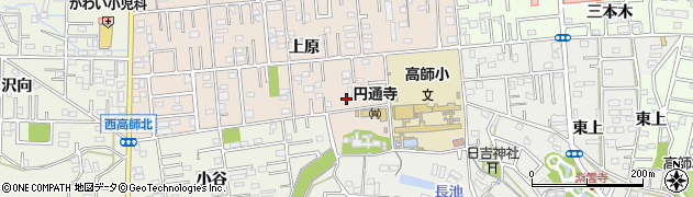 愛知県豊橋市上野町上原65周辺の地図