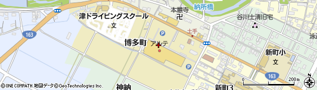ブーランジェ津新町店周辺の地図