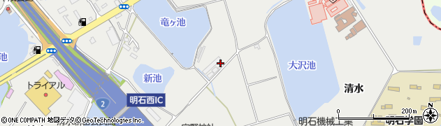兵庫県明石市魚住町清水2657周辺の地図