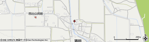 三重県伊賀市猪田5797周辺の地図