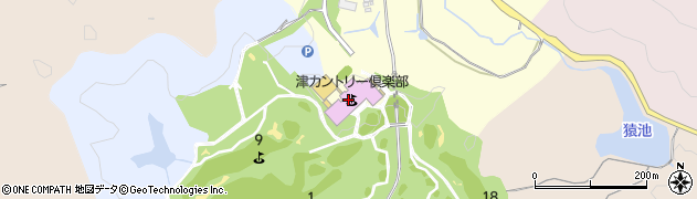 津カントリー倶楽部周辺の地図