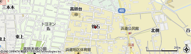 愛知県豊橋市浜道町（管石）周辺の地図