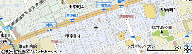 調剤薬局マリーン　甲南店周辺の地図