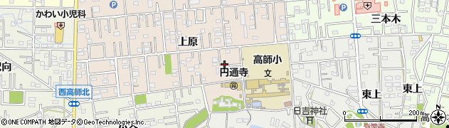愛知県豊橋市上野町上原67周辺の地図