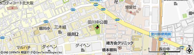 田川中公園周辺の地図