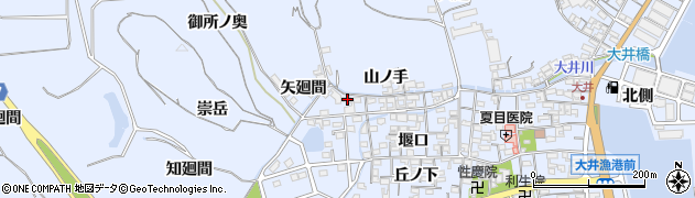 愛知県知多郡南知多町大井西園8周辺の地図