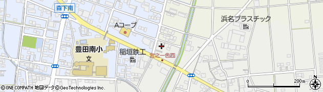 静岡県磐田市宮之一色11周辺の地図